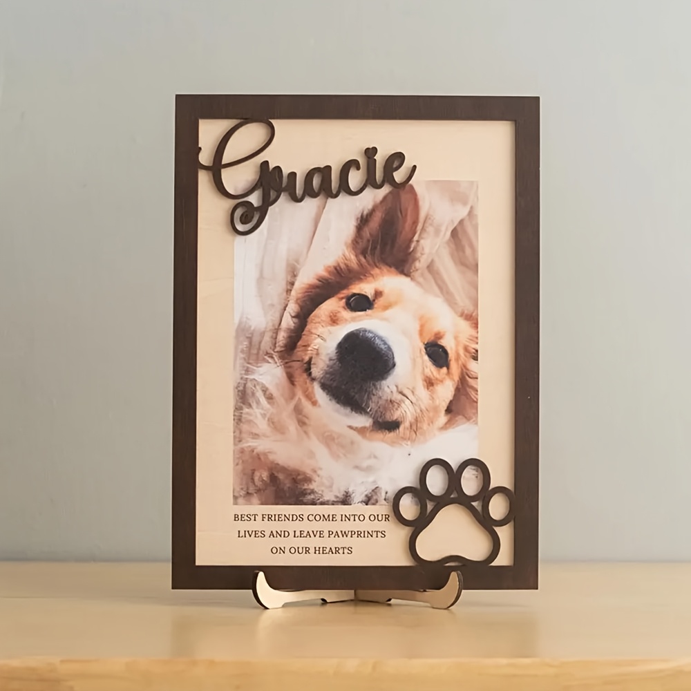 Pet Portrait Custom - Marco de Fotos Personalizado de Madera