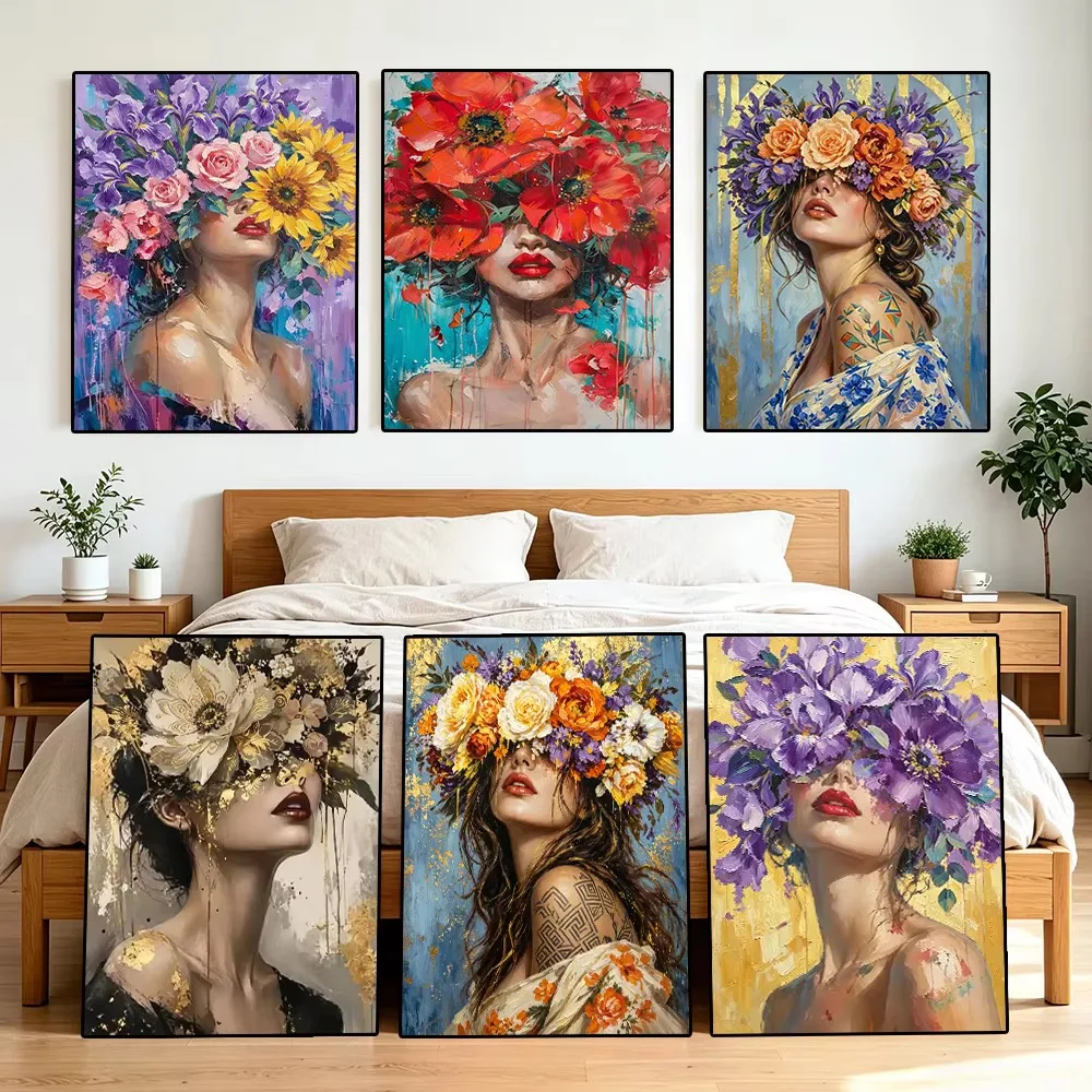 Photo Mosaic Print - Cuadro de diamantes con motivos abstractos