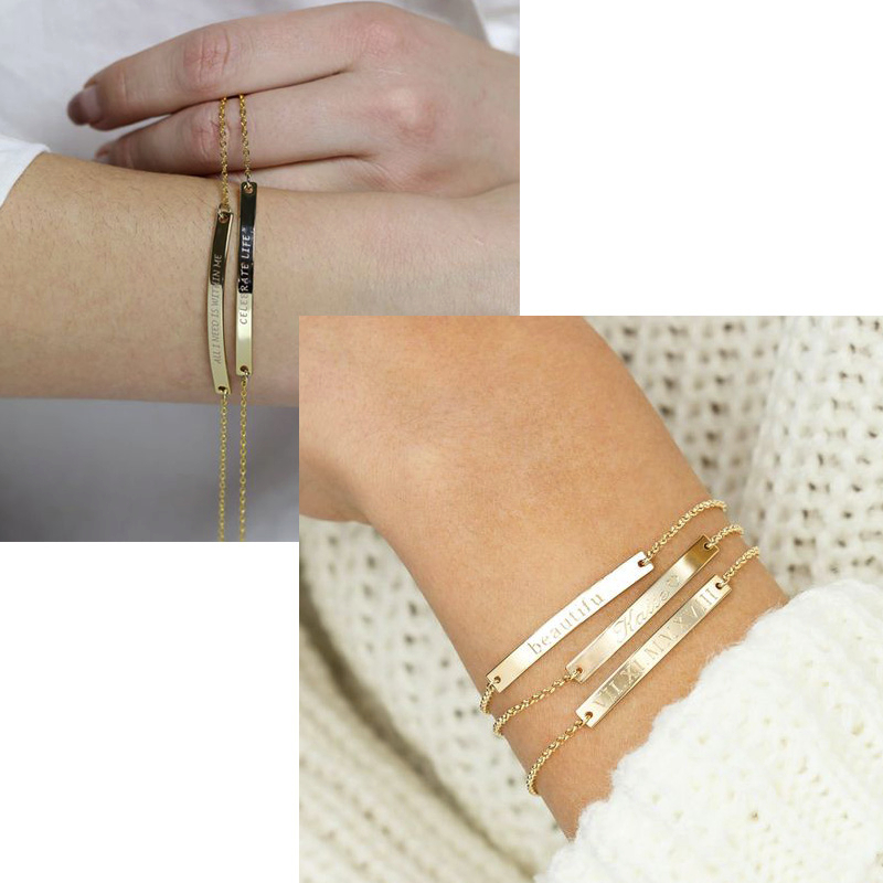Pulseras elegantes personaliza - Coordinates Bracelet reseña y precio