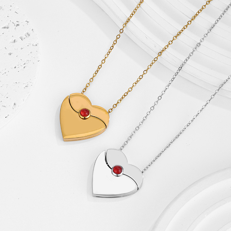Collar con Colgante de Corazón - Birth Flower Necklace reseña y precio